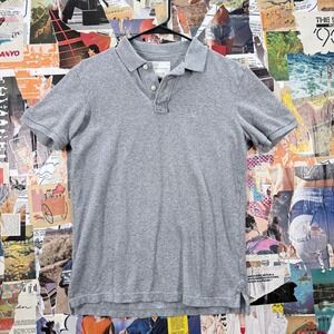 American Eagle Mens Gray‎ Short Sleeve Polo Shirt Super Soft XS